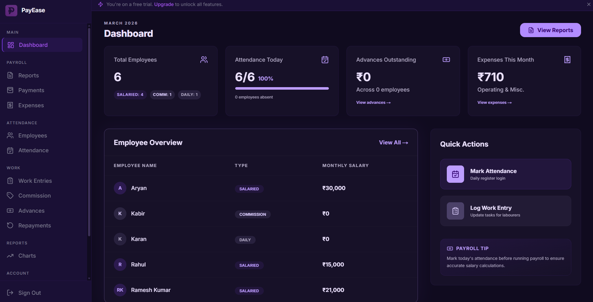 PayEase Dashboard